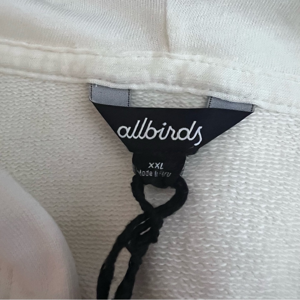 NWT Allbirds Limited R&R Tread Lighter Natural White Hoodie Adult XXL - Picture 11 of 12